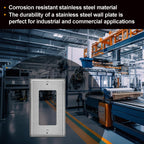 30 Pack BESTTEN Decorator Switch or Receptacle Outlet Metal Wall Plate