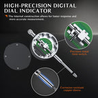 BOBOVAV 0-1"(0-25mm)/0.0005"(0.01mm) Digital Dial Indicator,Inch/MM Switch