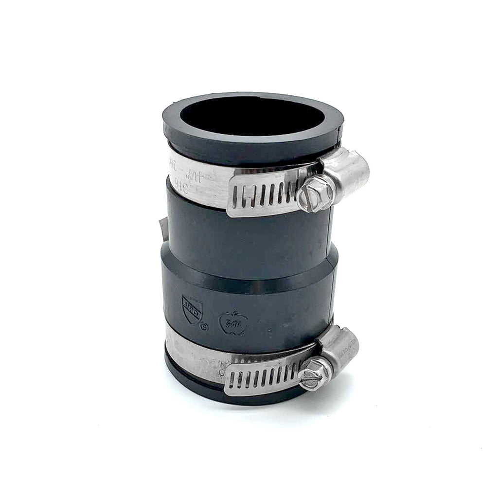 Rubber Flex Coupling Unparallel 1-1/2” x 1-1/4”, Black