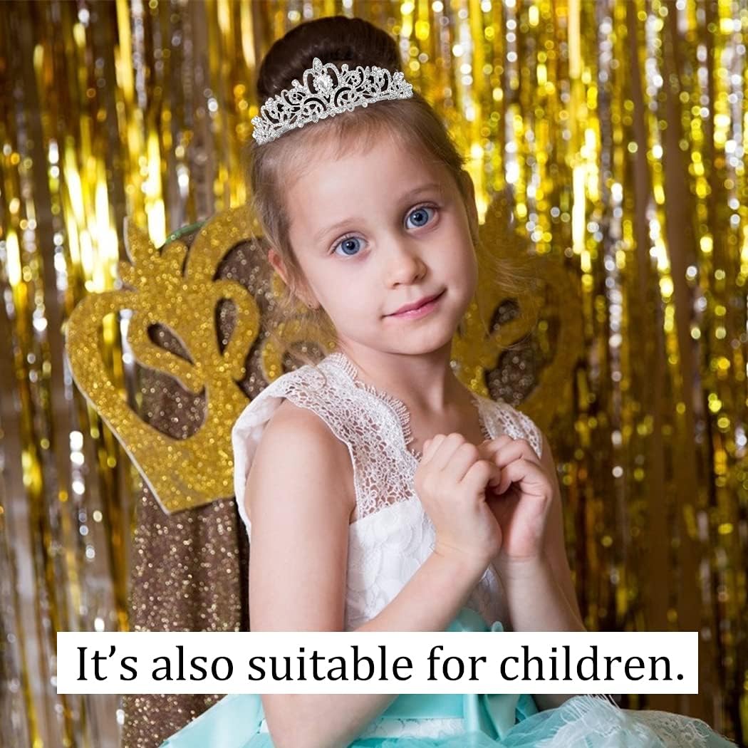 Silver Birthday Queen Sash for Women Tiara Crown Party Decorations | Happy Birthday Crowns for Adult Women, Party