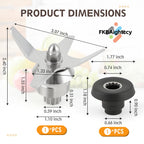 503397 Blade Assembly Replacement for Waring Blender with Drive Coupling