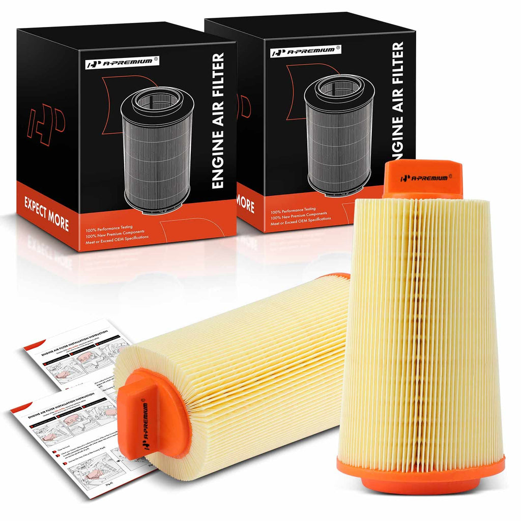 A-Premium 2-PC Engine Air Filter Compatible with Mercedes-Benz