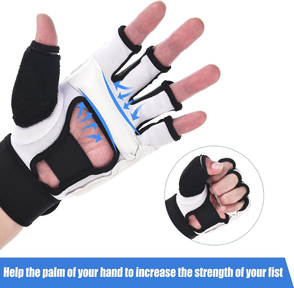 Kickboxing Sparring Gloves MMA Gloves Boxing Gloves for Men Women Kids Half Finger Punching Bag Gloves Fighting
