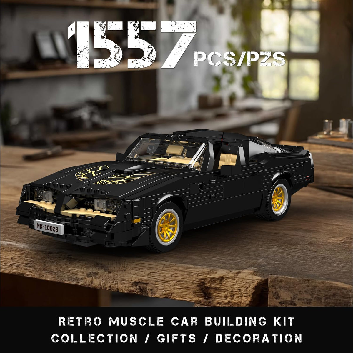 Classic Supercar Building Set, 1557 PCS MOC Sport Car Model Kit