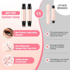 Winged Eyeliner Stamp Pen, Waterproof Smudge Proof, Wingliner Cat Eye Pencils with Rotating Foldable Design, Black