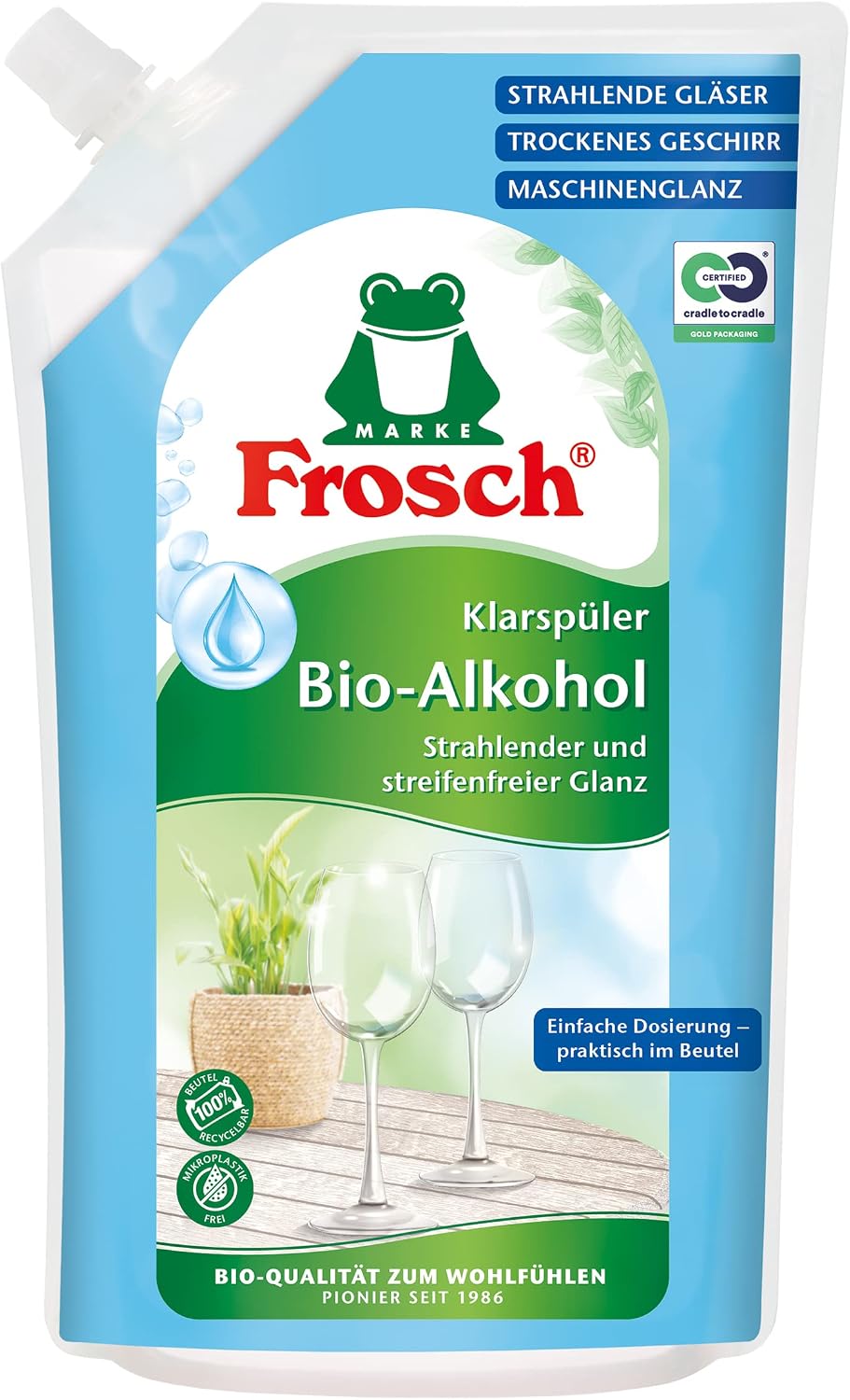 Rinse Aid 750 ml - 25.36 Fl Oz, Organic, Vegan, Unscented, 1 Pack