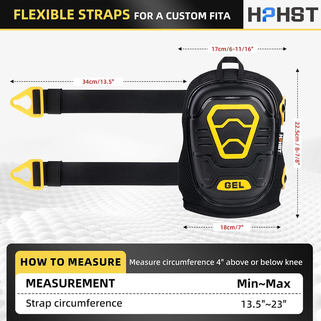 Professional Heavy-Duty Work Knee Pads with Gel & Foam Cushion – Slip-Resistant Support for Construction, Flooring