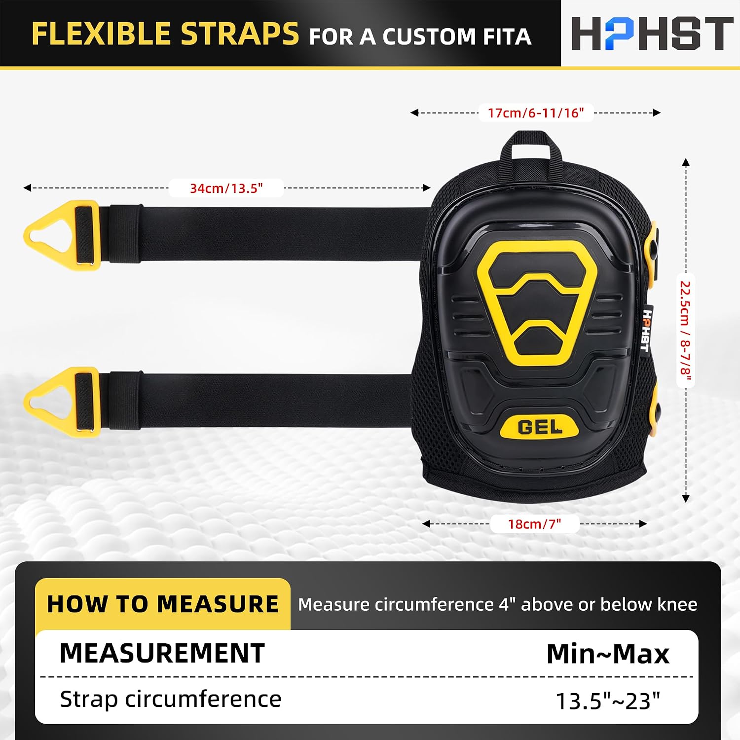 Professional Heavy-Duty Work Knee Pads with Gel & Foam Cushion – Slip-Resistant Support for Construction, Flooring