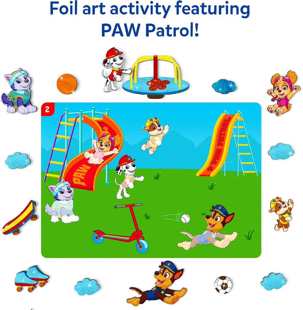 Foil Fun – PAW Patrol, Mess-Free Art & Craft Kit for Kids | DIY Creative Activity, Travel Toys, Gifts for Fans of
