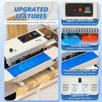 Commercial Heat Sealer Machine, 650W Continuous Bag Band Sealing Machine
