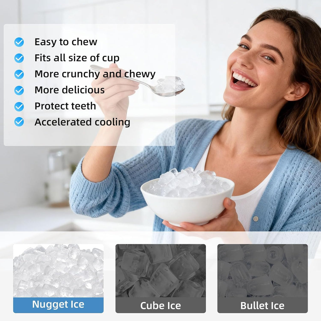 Nugget Ice Makers Countertop with Chewable Pellet Ice