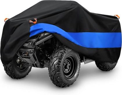 ATV Cover Waterproof Heavy Duty Universal Quad Cover Outdoor Storage Cover 4 Wheeler UV Protection for Polaris Yamaha