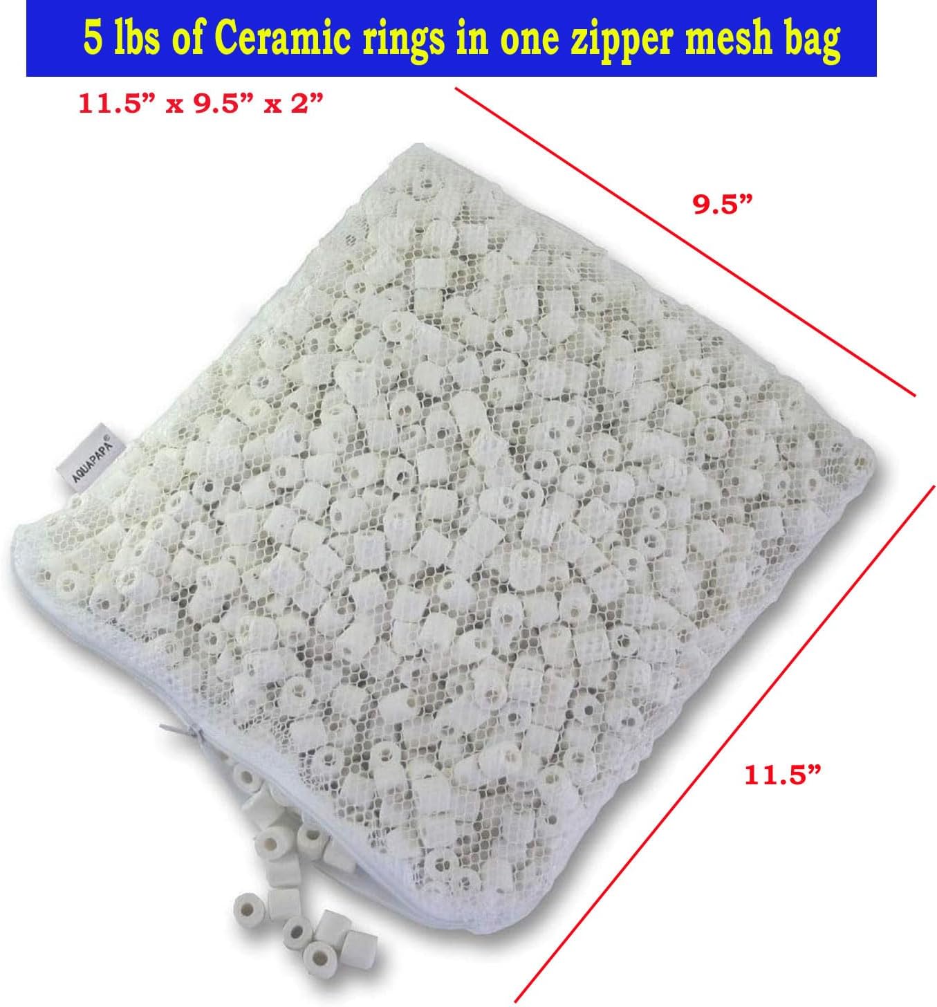 Bio Ceramic Rings Filter Media Aquarium Koi Pond Reef