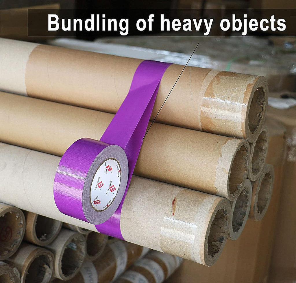 2 Pack Purple Duct Tape Heavy Duty,9 Mil Thickness,2 Inches x 30 Yards,Strong Industrial Strength,Flexible,No