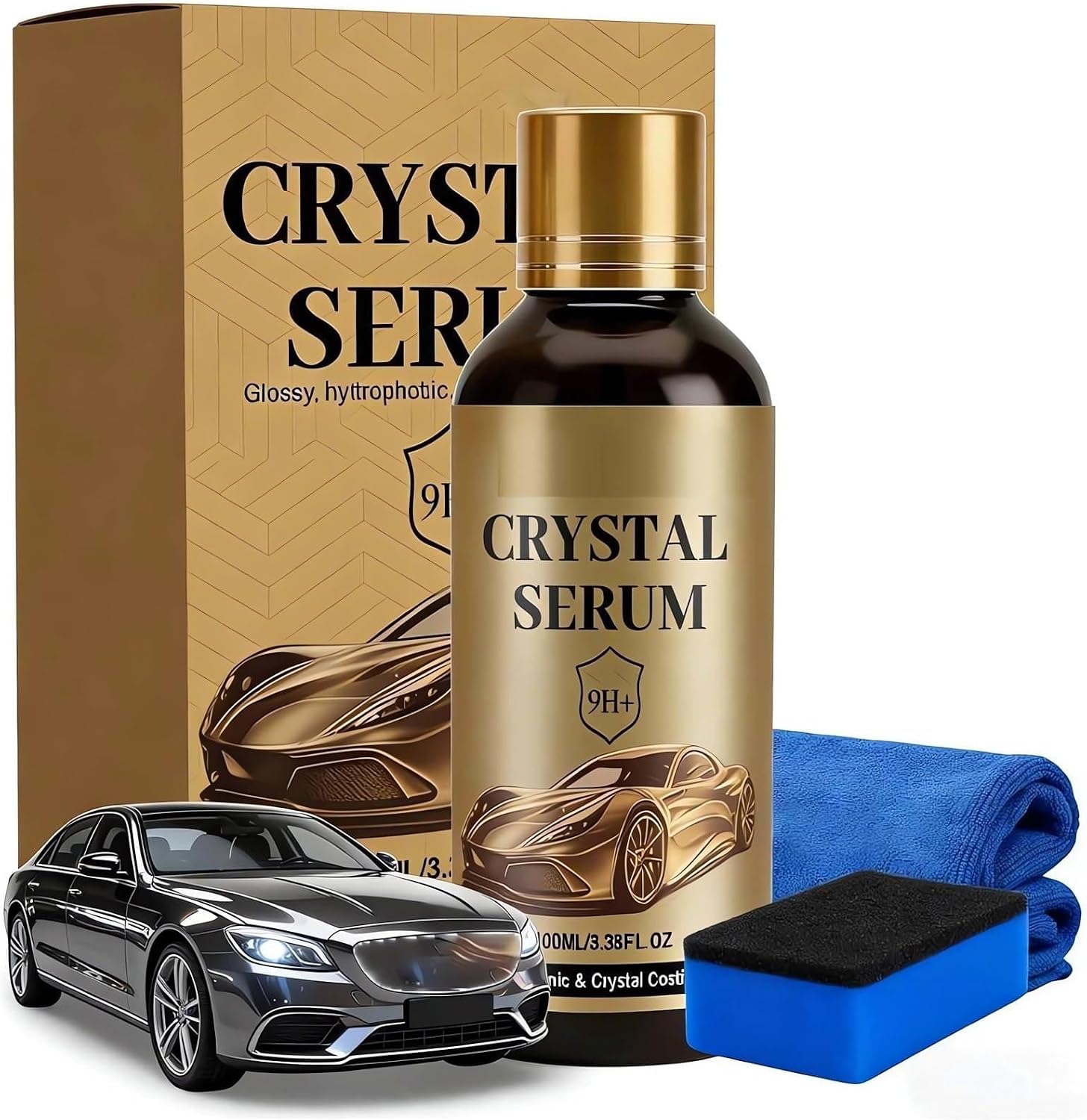 Ptz Crystal Serum Graphene 9h Ceramic Coating for Cars Interior Exterior Headlights Glass Nano Quick Cristal Serum