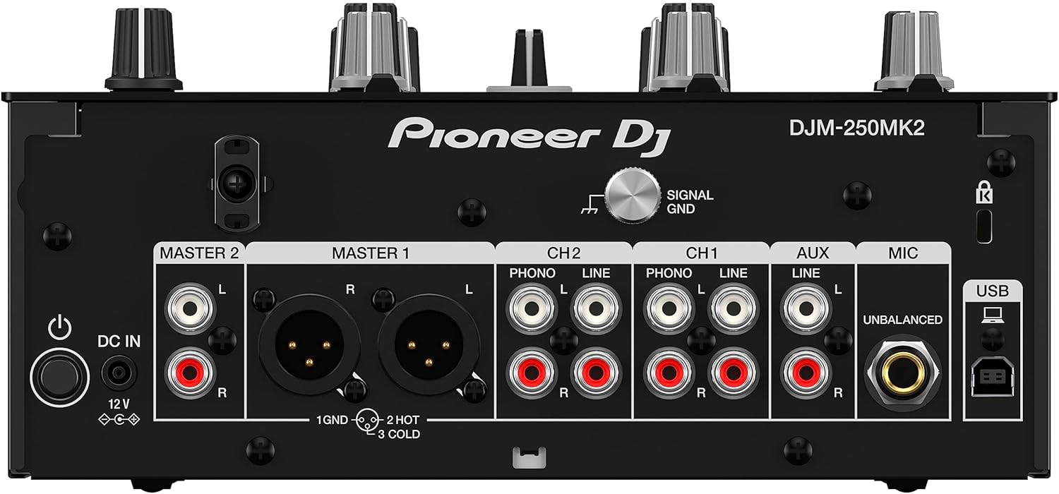 DJM-250MK2 2-Channel DJ Mixer,Black | For DJs moving to separates, 2-channel club-style mixer, free rekordbox DVS
