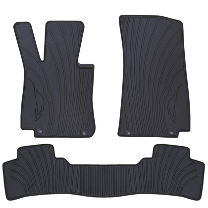 Car Floor Mat for 2016-2022 Mercedes Benz GLC 250 / GLC 300 / GLC 350e Custom Fit All Black Auto Floor Liners All