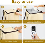 Dough Proofer with Heater, Bread Pizza Dough Proofing kit Temperature Control Proofing Accessories for Making Bread