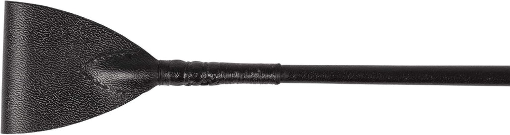Leather Jumping Bat Riding Crop Beautifully Crafted in England - Black - Leather Handle