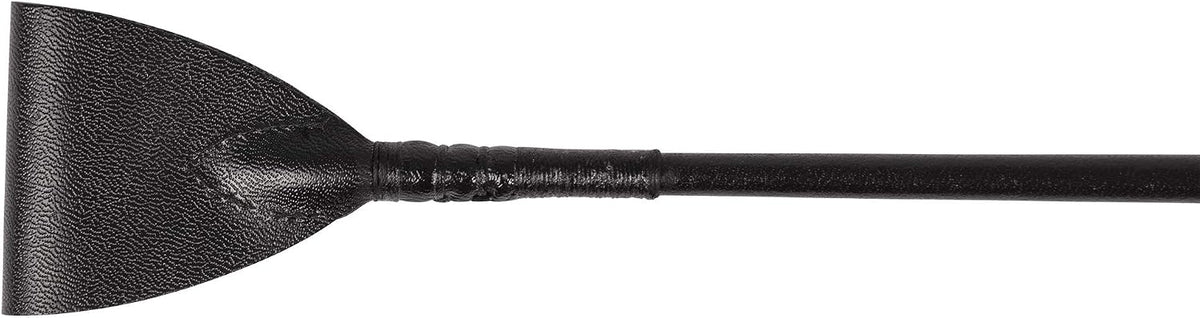 Leather Jumping Bat Riding Crop Beautifully Crafted in England - Black - Leather Handle