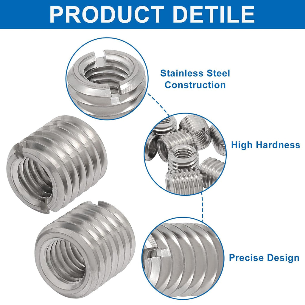 Self Tapping Thread Inserts Stainless Steel M10 Female M12 Male