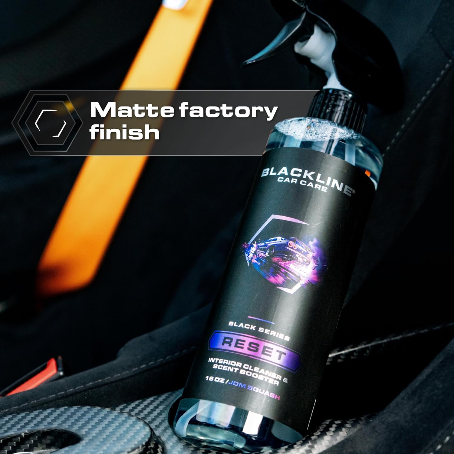 Luxury Scented Leather Interior Car Cleaner Reset Deep Cleans & Deodorizes All Surfaces, pH-Neutral High-Foam