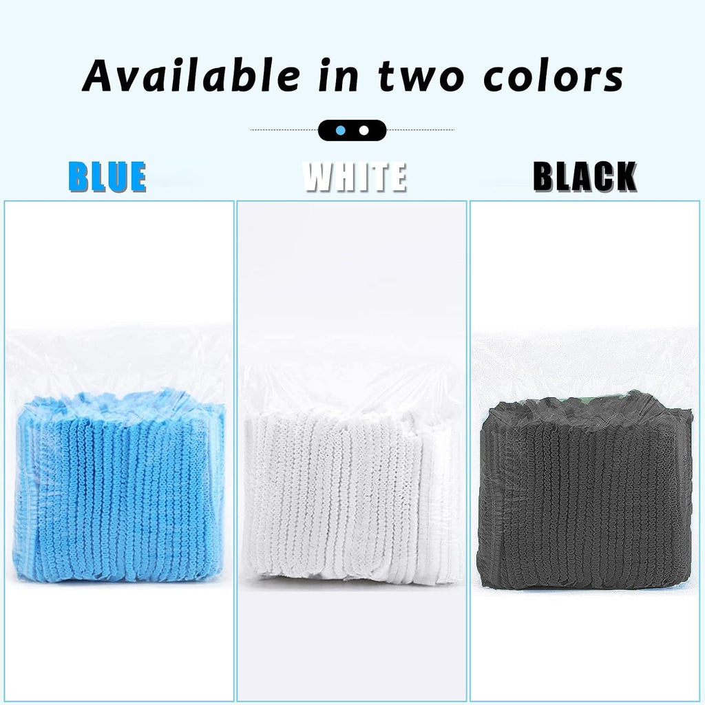 Disposable Bouffant Caps, 21inches Hair Net, Elastic Dust Cap for Food Service, Cooking, Salon,Spa,Spray tans