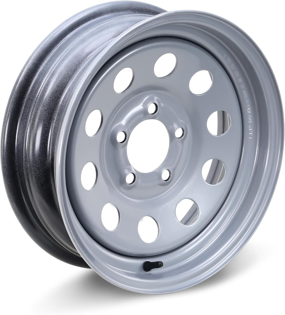 Trailer Tire Wheel ST205/75R15 8-Ply 107N 5X4.5 Silver Mod Rim