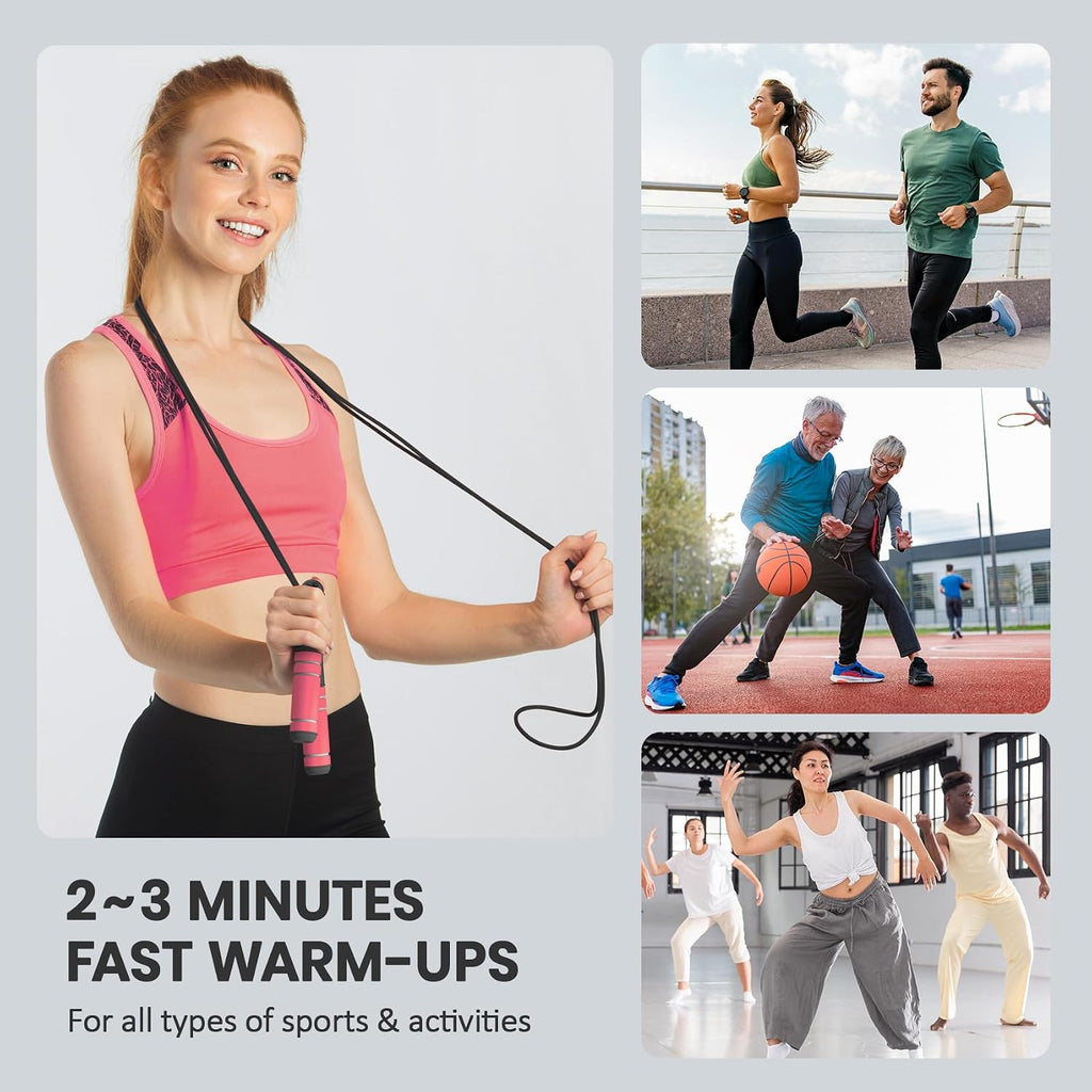 Digital Jump Rope with Smart Counter & Timer - Adjustable Speed Skipping Rope for Fitness, Weight Loss, Boxing, MMA