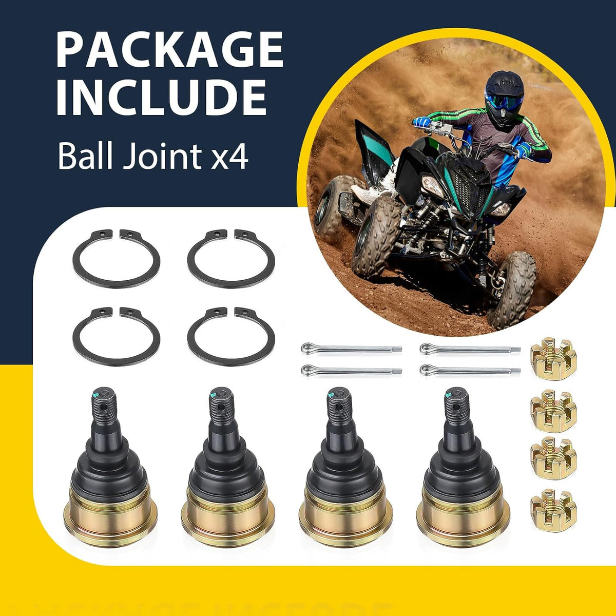 Front Upper Lower A-Arm Ball Joint for Raptor 700 YFZ450 5LP-23579-00-00