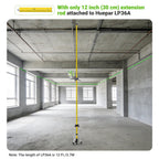 Huepar 12 Ft./3.7M Professional Laser Level Pole - 8Inch & 12Inch Poles
