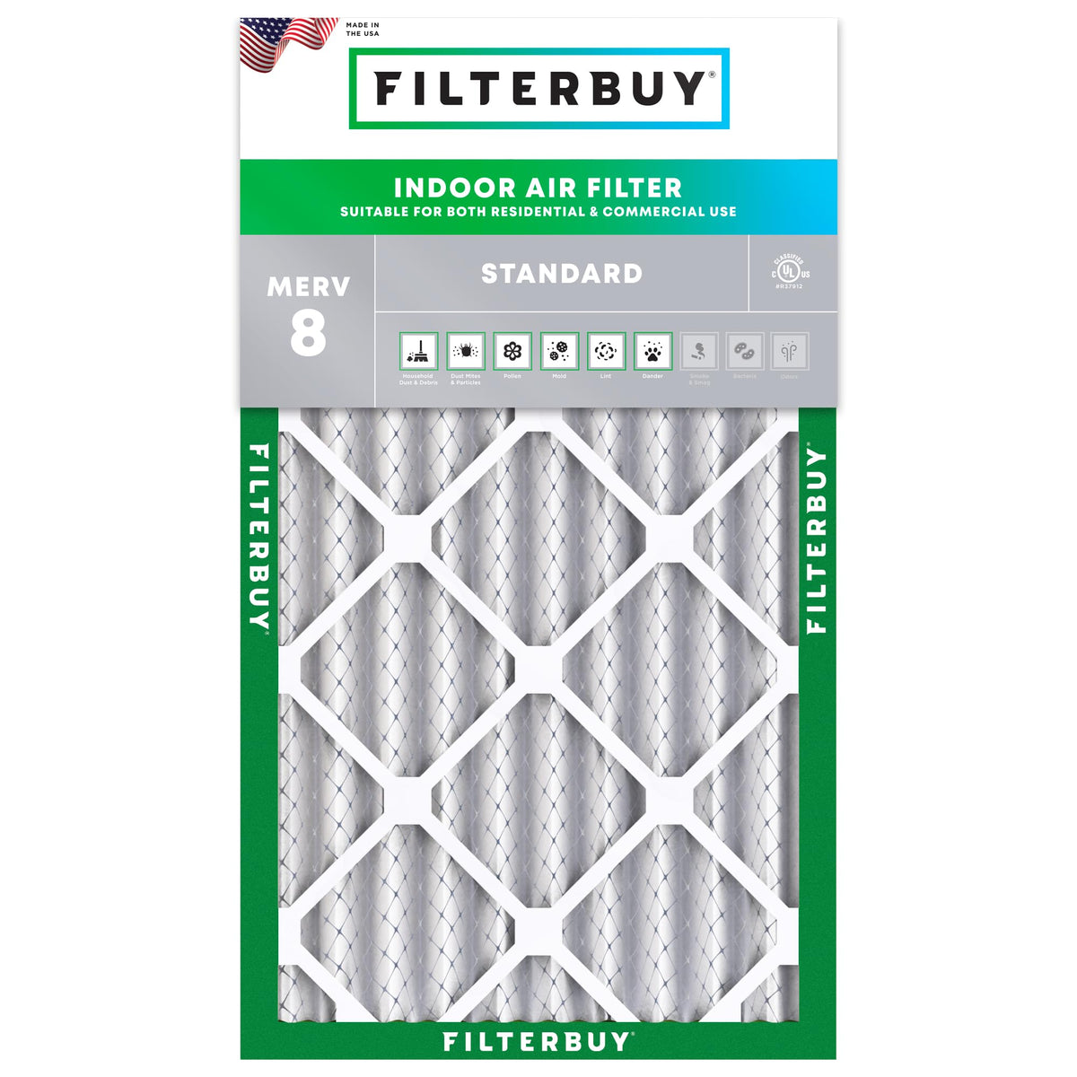 14x25x4 Air Filter MERV 8 Dust & Allergy Defense (1-Pack)