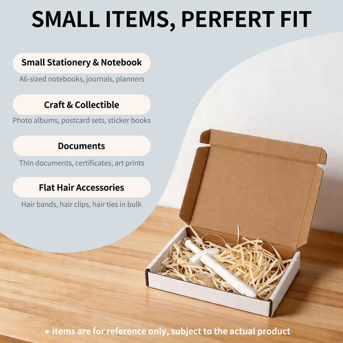 7" x 5" x 1" White Corrugated Cardboard Shipping Boxes Set of 50