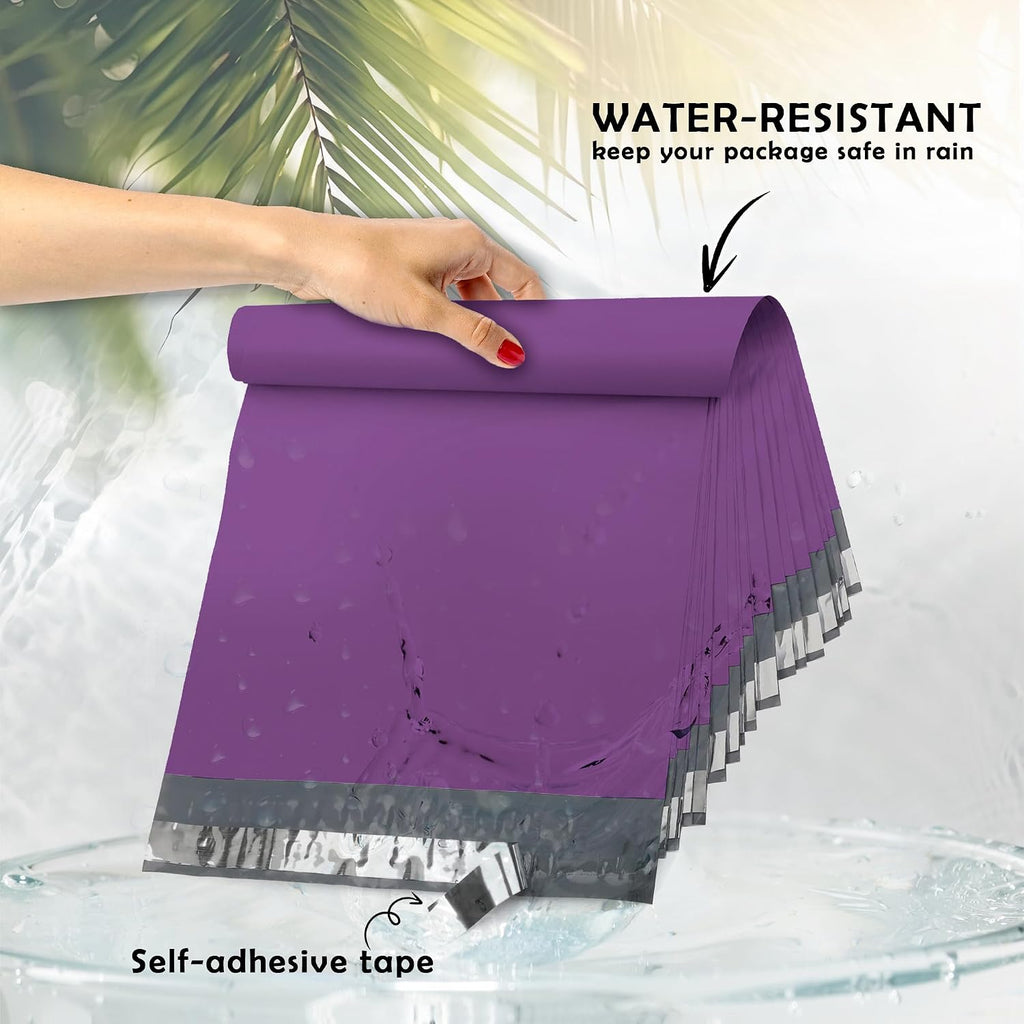 Poly Mailers 10x13 100 Pack Purple Self-Seal Shipping Envelopes M4