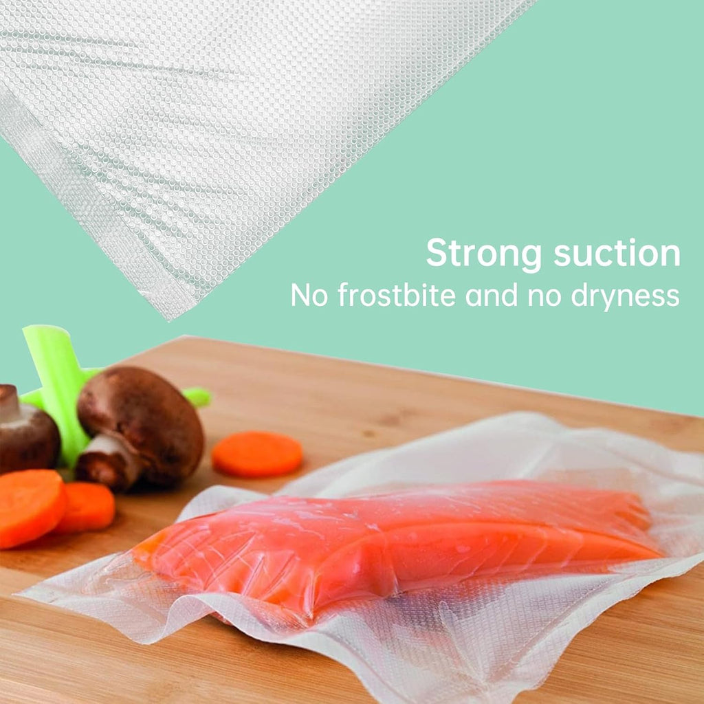 Vacuum Sealer Rolls Bags Compatible with Anova Culinary Vacuum Sealer Machine, 2 Packs 11" x 16.4' Commercial Grade