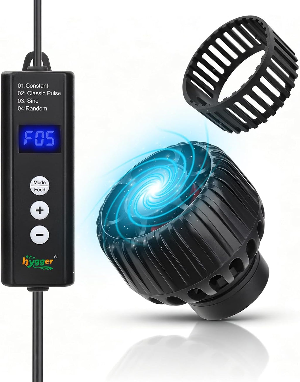 Mini Wave Maker 792 GPH for 10-50 Gallon Saltwater & Freshwater Fish Tanks,Aquarium Circulation Pump with LCD