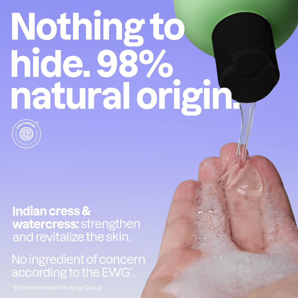 ATTITUDE Foaming Hand Soap, 3X Refill, Green Apple & Basil, 30 oz