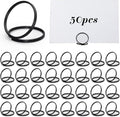 50 Pcs Place Card Holder Table Number Holders, Black | Gold Metal Card Holders & Photo Stands for Parties & Decor