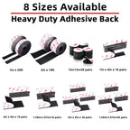 Hook and Loop Tape 1.2in x 2in 10 Pairs, Mounting Tape Heavy Duty Adhesion