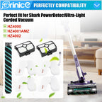 8 Pack HZ4002 Brush Roller Filter Replacement Part for Shark PowerDetect