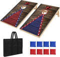 Electronic Cornhole Board Set 3x2 4x2ft Automatic Scoring Corn Hole Game for Adults & Kids - Tailgate Size Infrared
