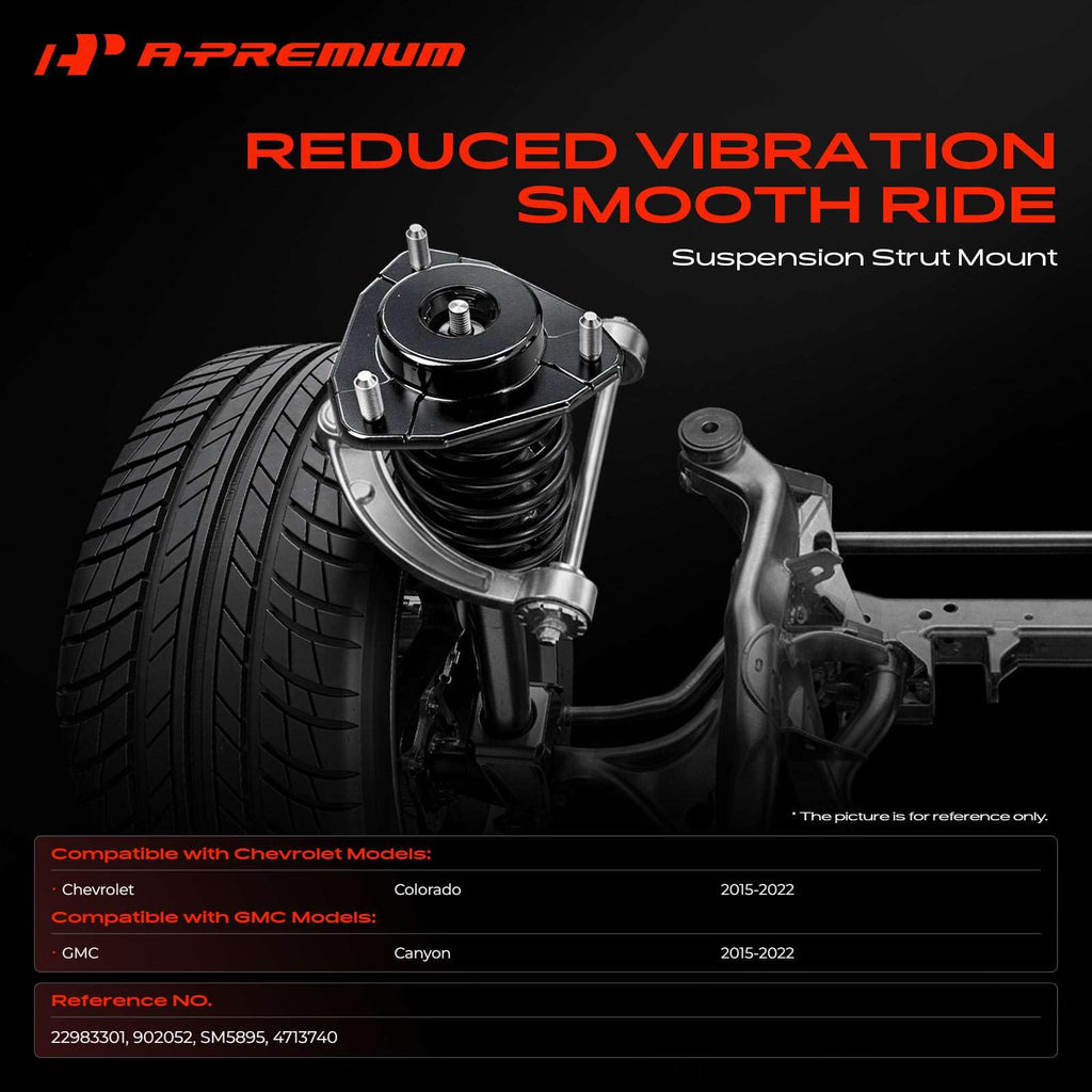 A-Premium Front Suspension Strut Mounts Compatible with Chevrolet, GMC