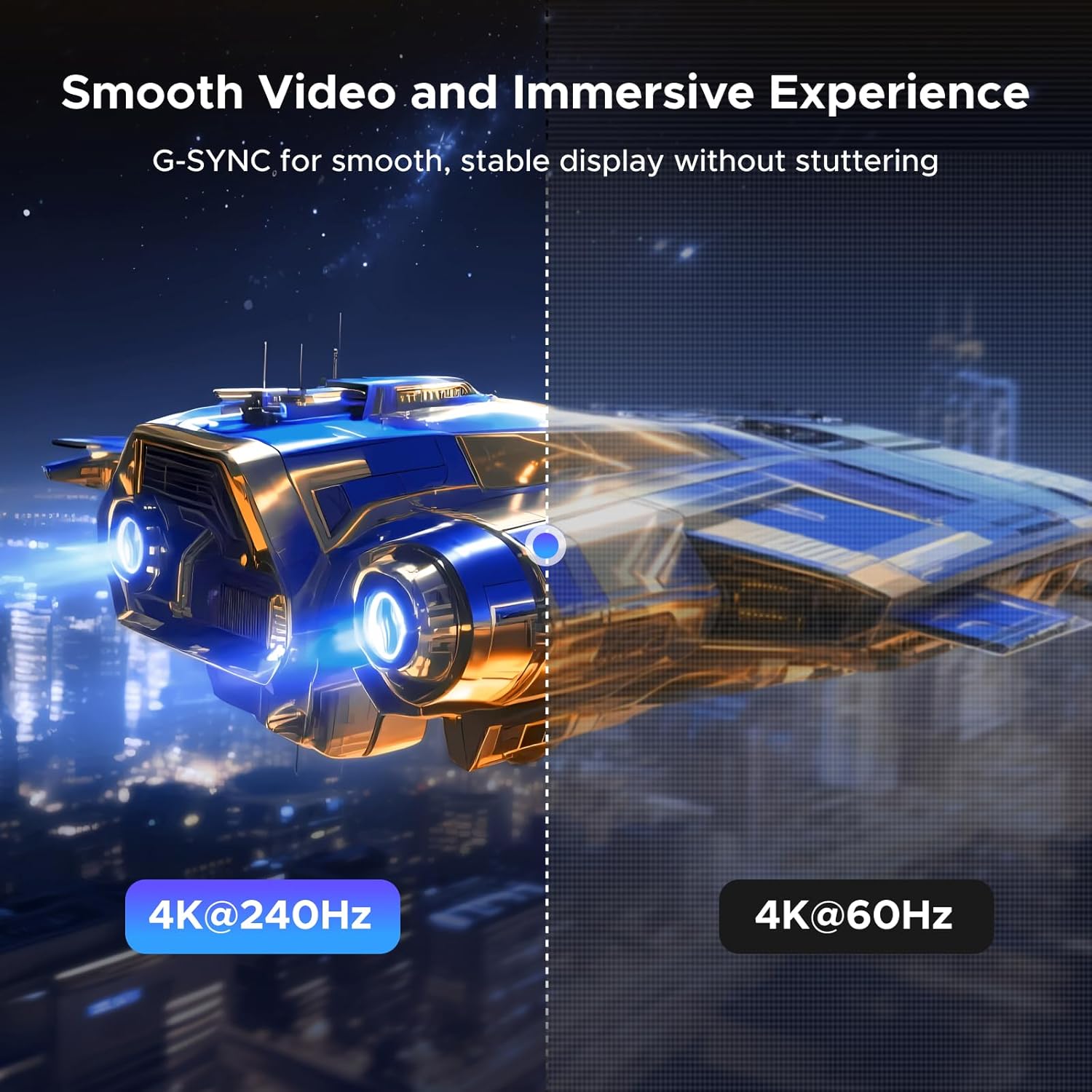 8K@60Hz 2K@240Hz Active DisplayPort to HDMI Unidirectional Adapter | Support 4K@240Hz, DP 1.4 PC to HDMI 2.1, HDCP