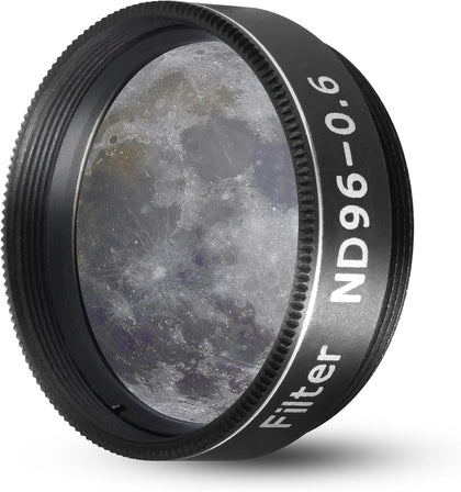 Telescope Filter Moon Filter 1.25" Neutral Color Filter ND96-0.6 | With 25% Transmission, Reduces Moon Glare