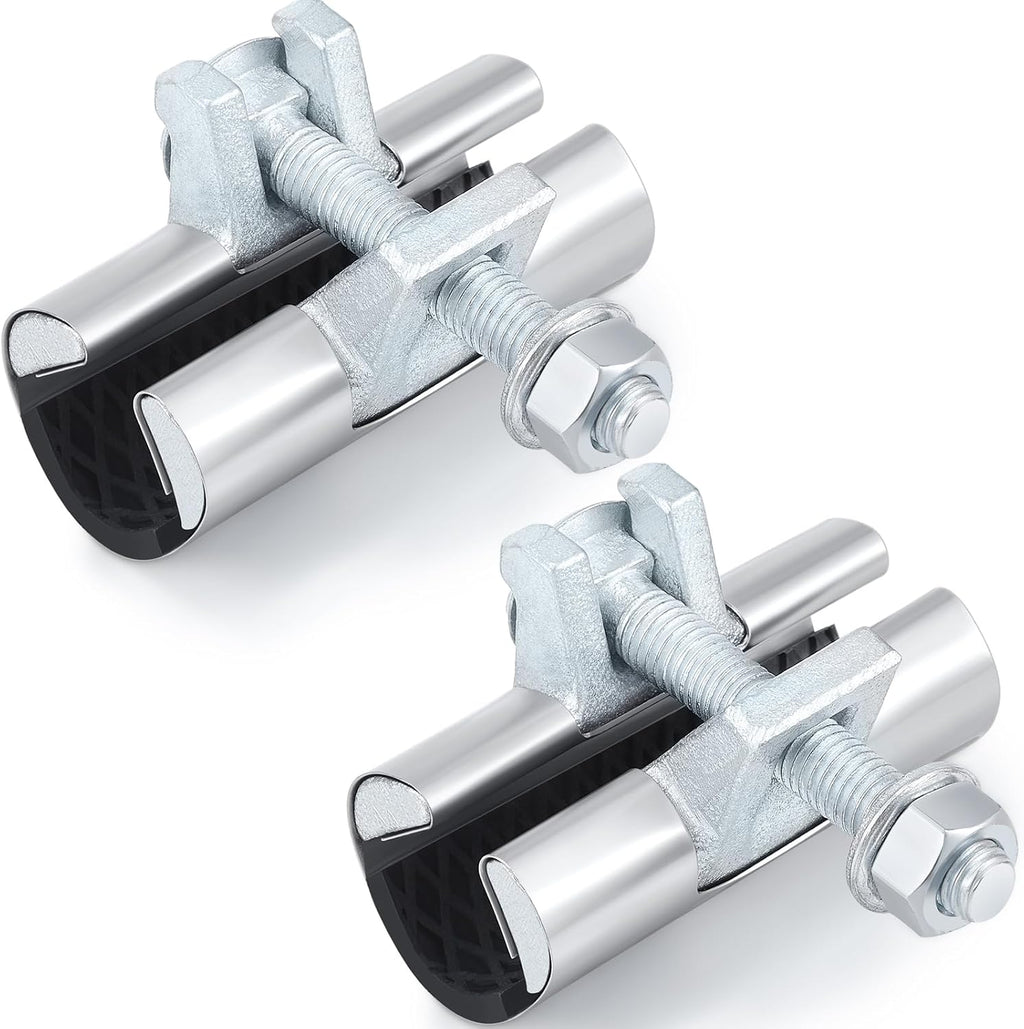Hicarer 2 Pack 1/2 Inch Pipe Repair Clamp, 3” Long, Single Bolt