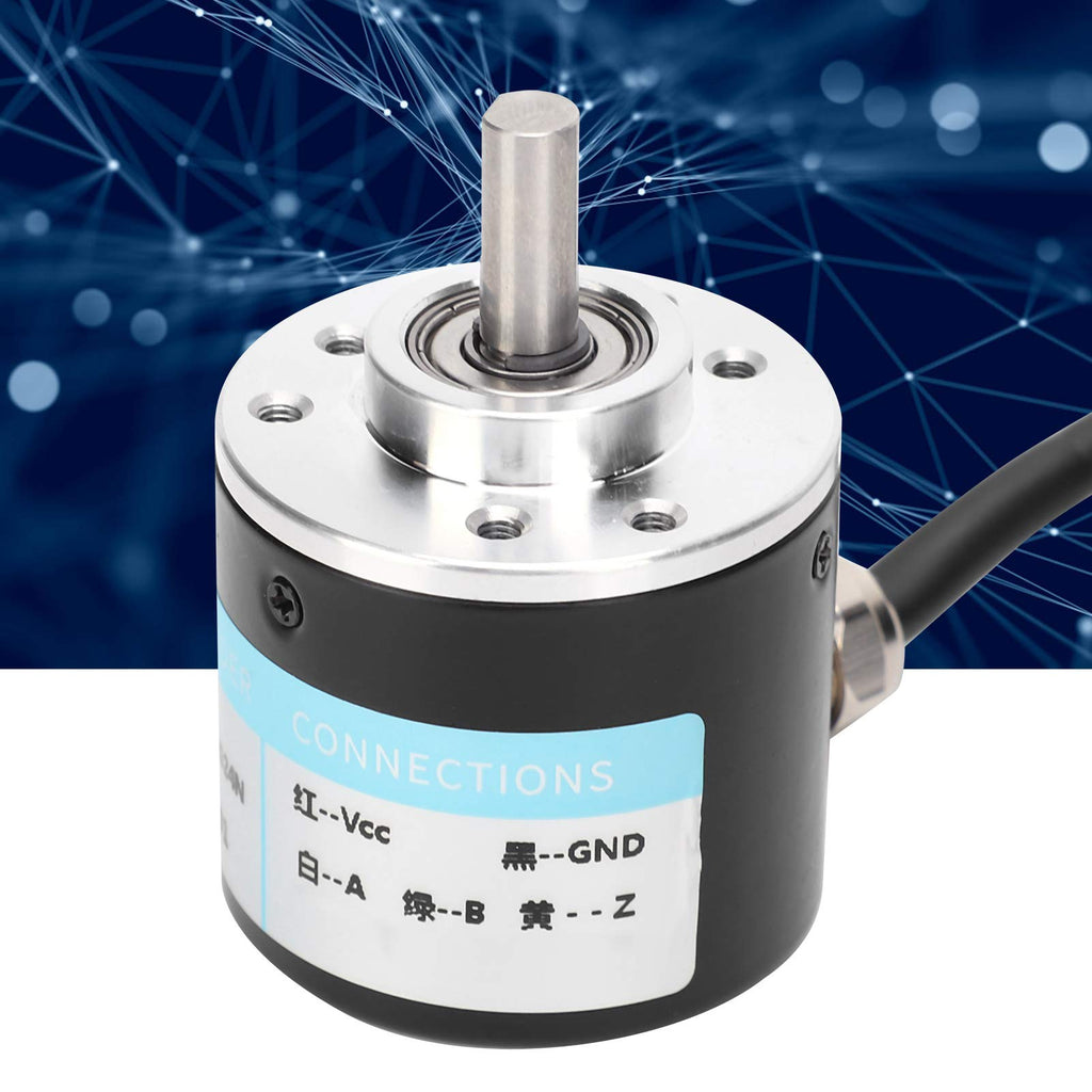 DC5-24V Incremental Rotary Encoder Solid Shaft ABZ 3‑Phase Motion Controls Component 30KHZ 1000B/1024B (1000Z)