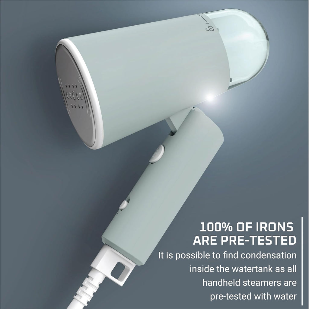 Mini Travel Steamer for Clothes, Portable Handheld Steamer with 2.3 Oz Tank, Foldable, 1100 Watts, Ironing, Travel