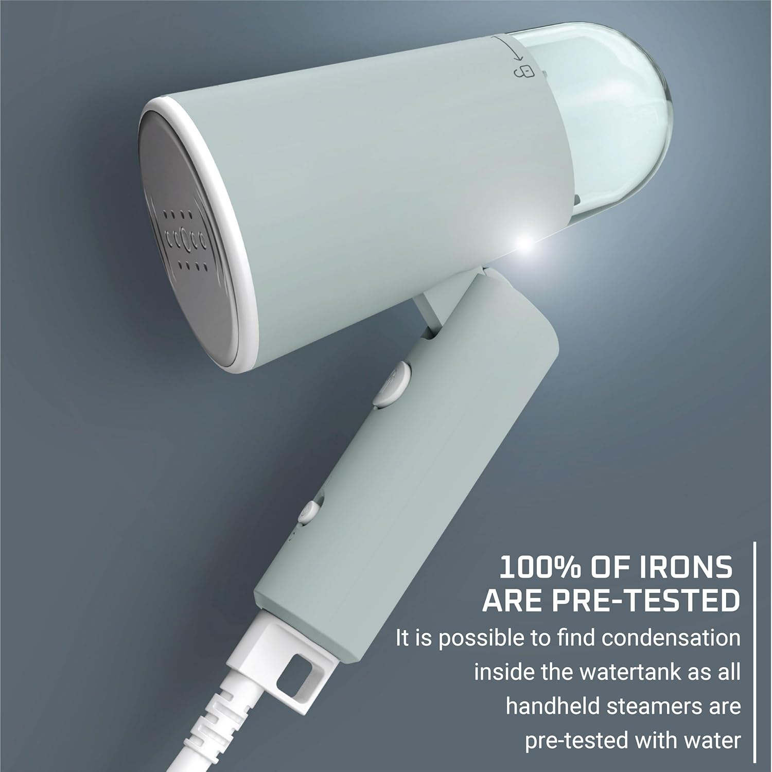 Mini Travel Steamer for Clothes, Portable Handheld Steamer with 2.3 Oz Tank, Foldable, 1100 Watts, Ironing, Travel