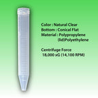 WATSON-BIO-LAB 1332-015S 15mL Conical Centrifuge Tube, 480 Pieces