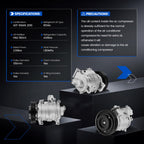 SYKRSS 158333 AC Compressor with Clutch Compatible with Honda